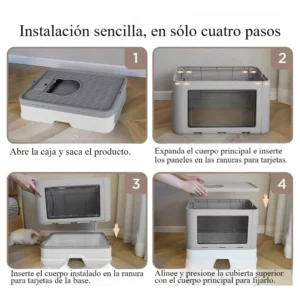 Arenero para Gatos con Tapa