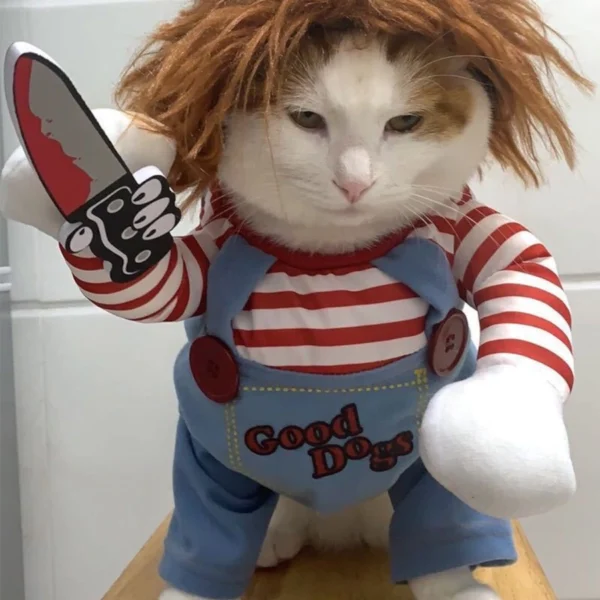 Disfraz de chucky para gatos