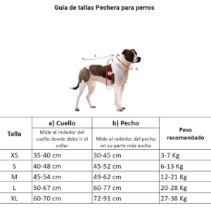 Pechera reflectiva para perros