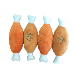 Juguete muslo de pollo masticable para perros
