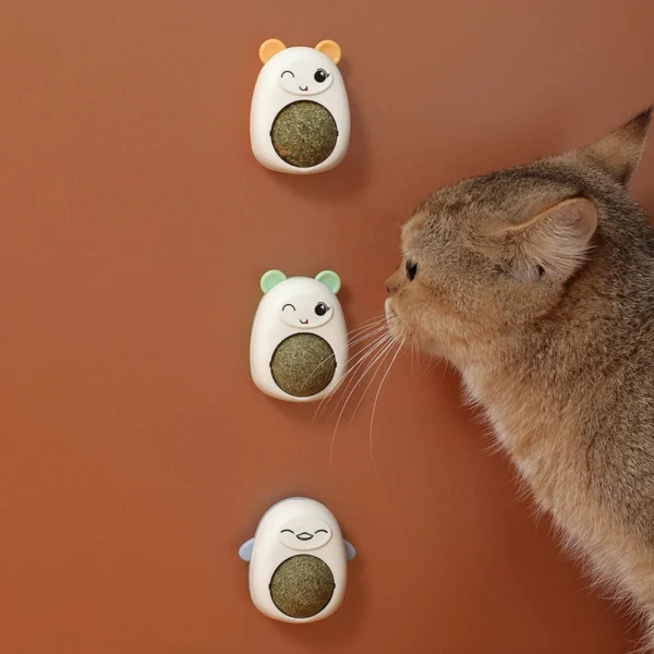 juguetes con catnip bola giratoria para gatos