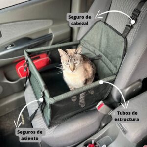 Asiento de coche para perros y mascotas