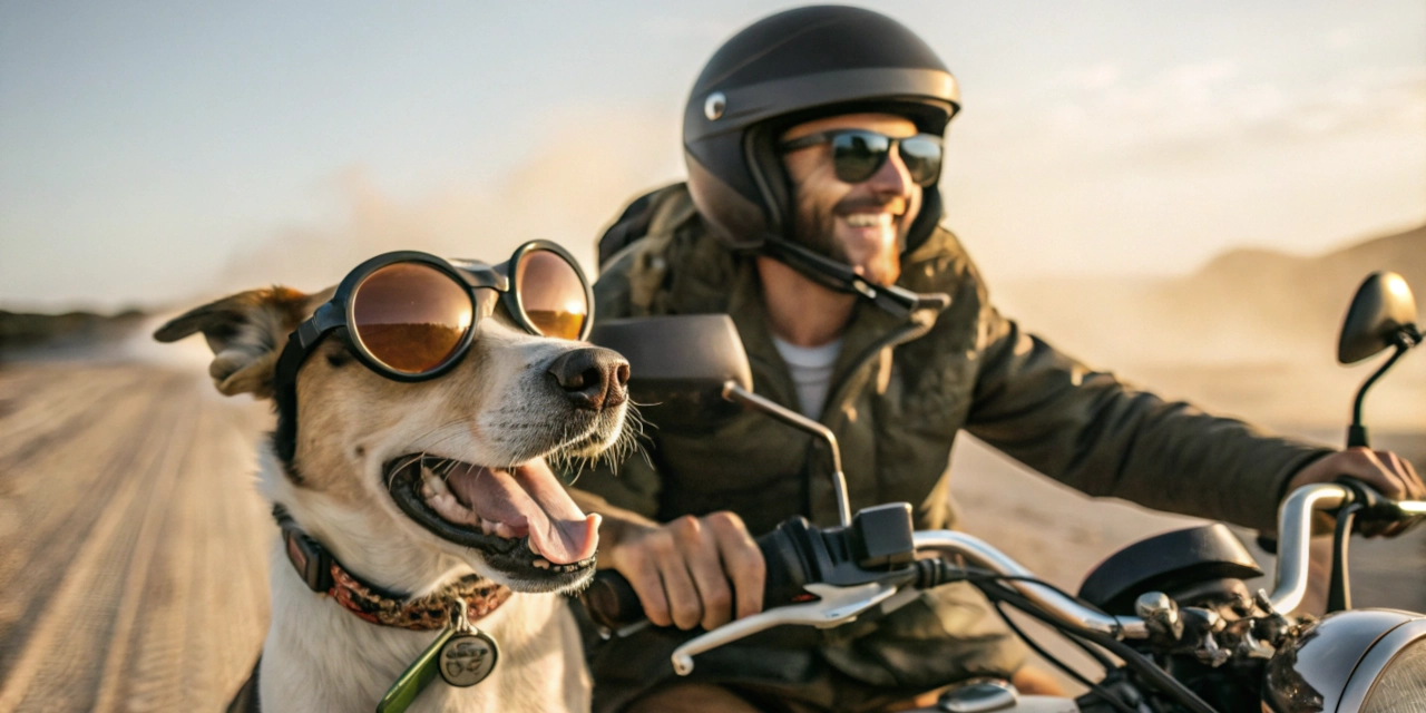 viajar con perro en moto como llevarlo