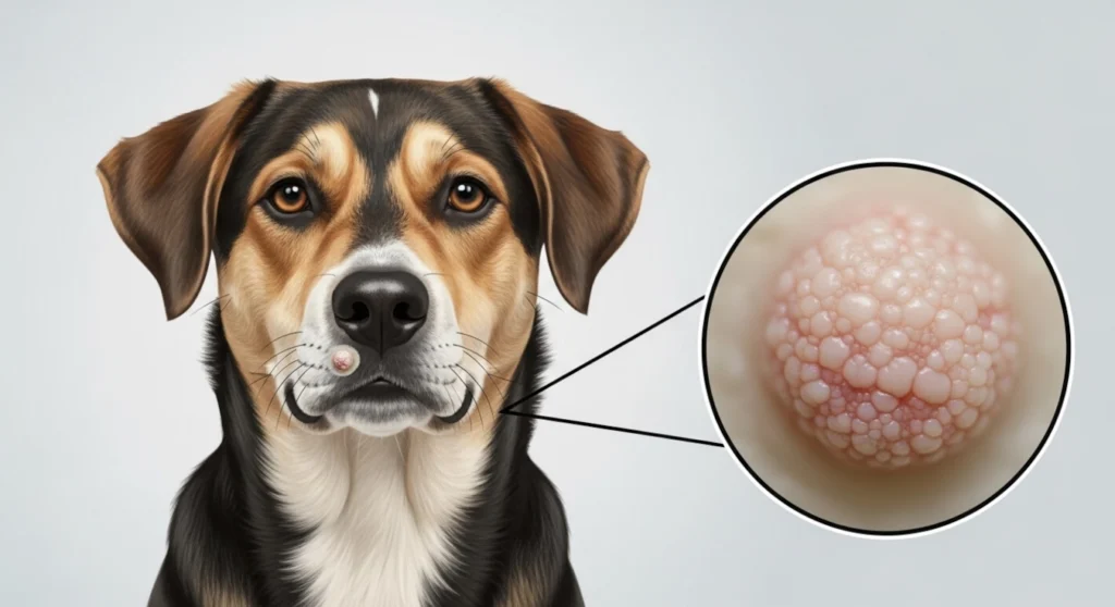 Verrugas o papiloma en perros